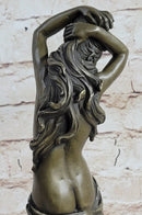 Nude Classical Female Beautiful Girl Bronze Statue Original Sculpture Figure 12" x 4.5"