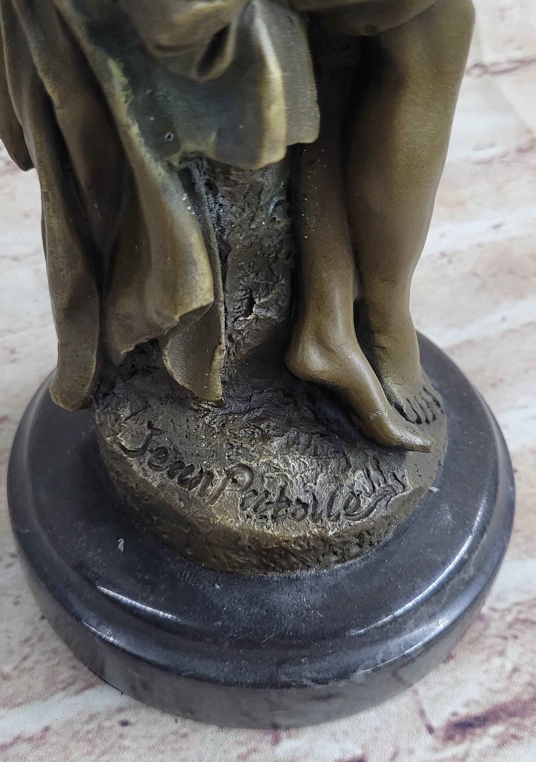 Nude Classical Female Beautiful Girl Bronze Statue Original Sculpture Figure 12" x 4.5"