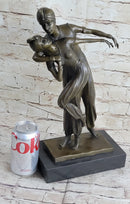 Signed Persian Dancers Bronze Sculpture Hot Cast Art Deco