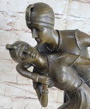 Signed Persian Dancers Bronze Sculpture Hot Cast Art Deco