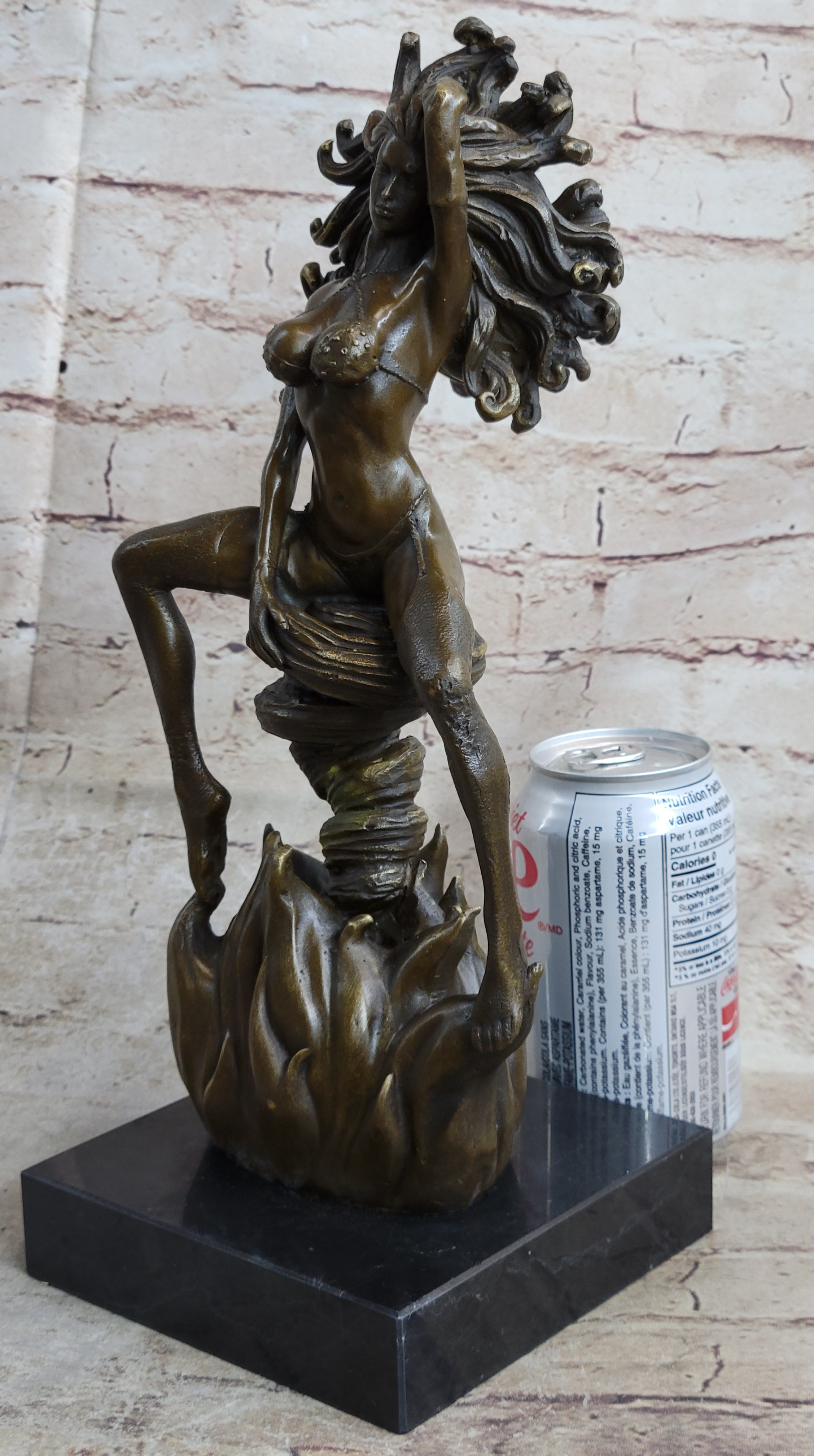 Sexy Medusa Bronze Sculpture Marble By Aldo Vitaleh Figure