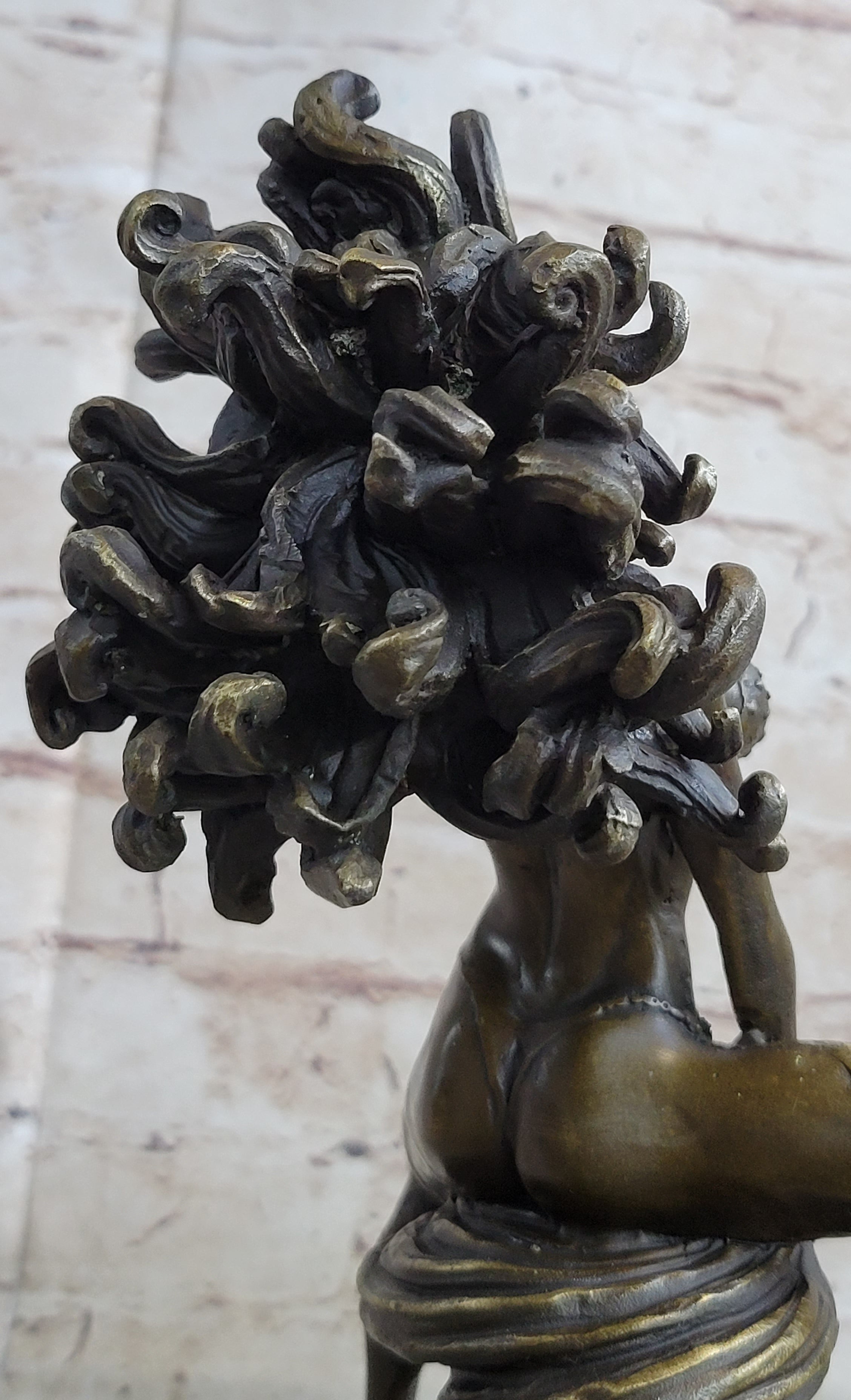 Sexy Medusa Bronze Sculpture Marble By Aldo Vitaleh Figure