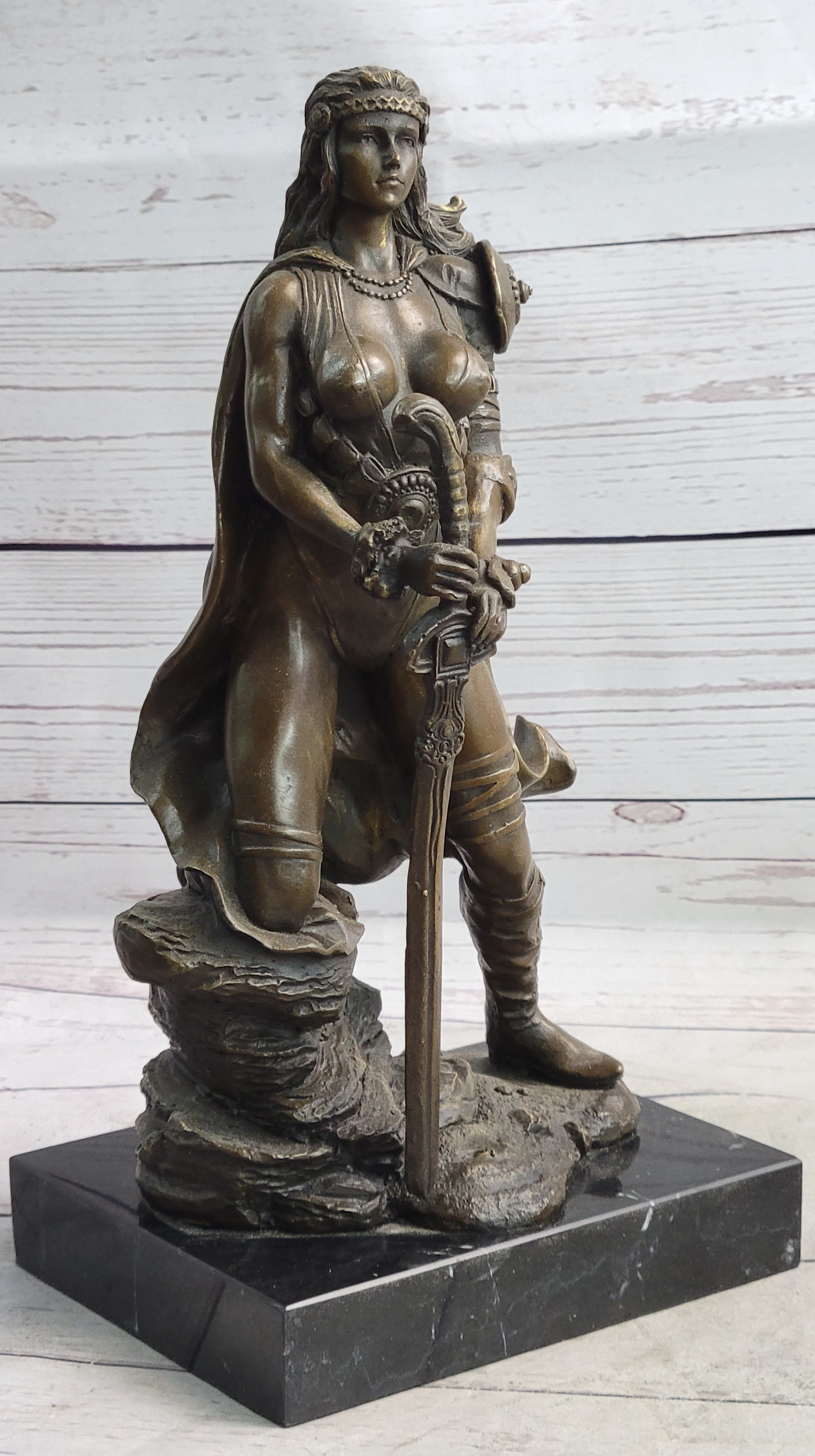 Fantasy Female Viking Amazon Warrior Princess Bronze by Kamiko