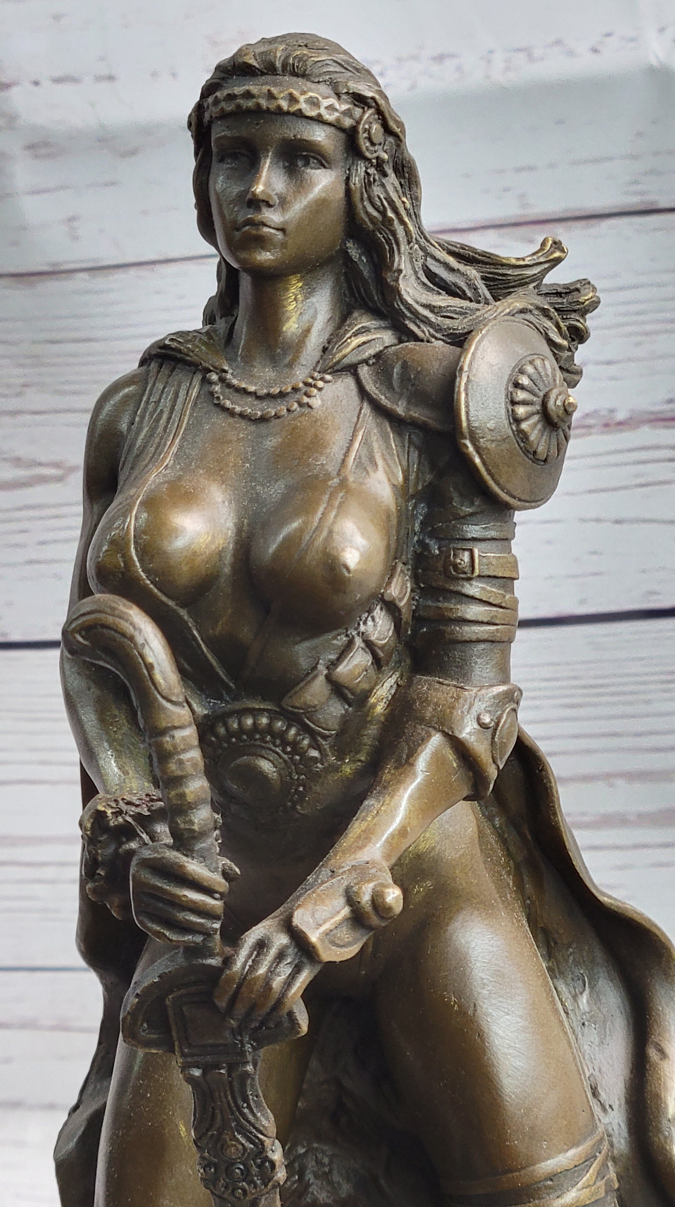 Fantasy Female Viking Amazon Warrior Princess Bronze by Kamiko