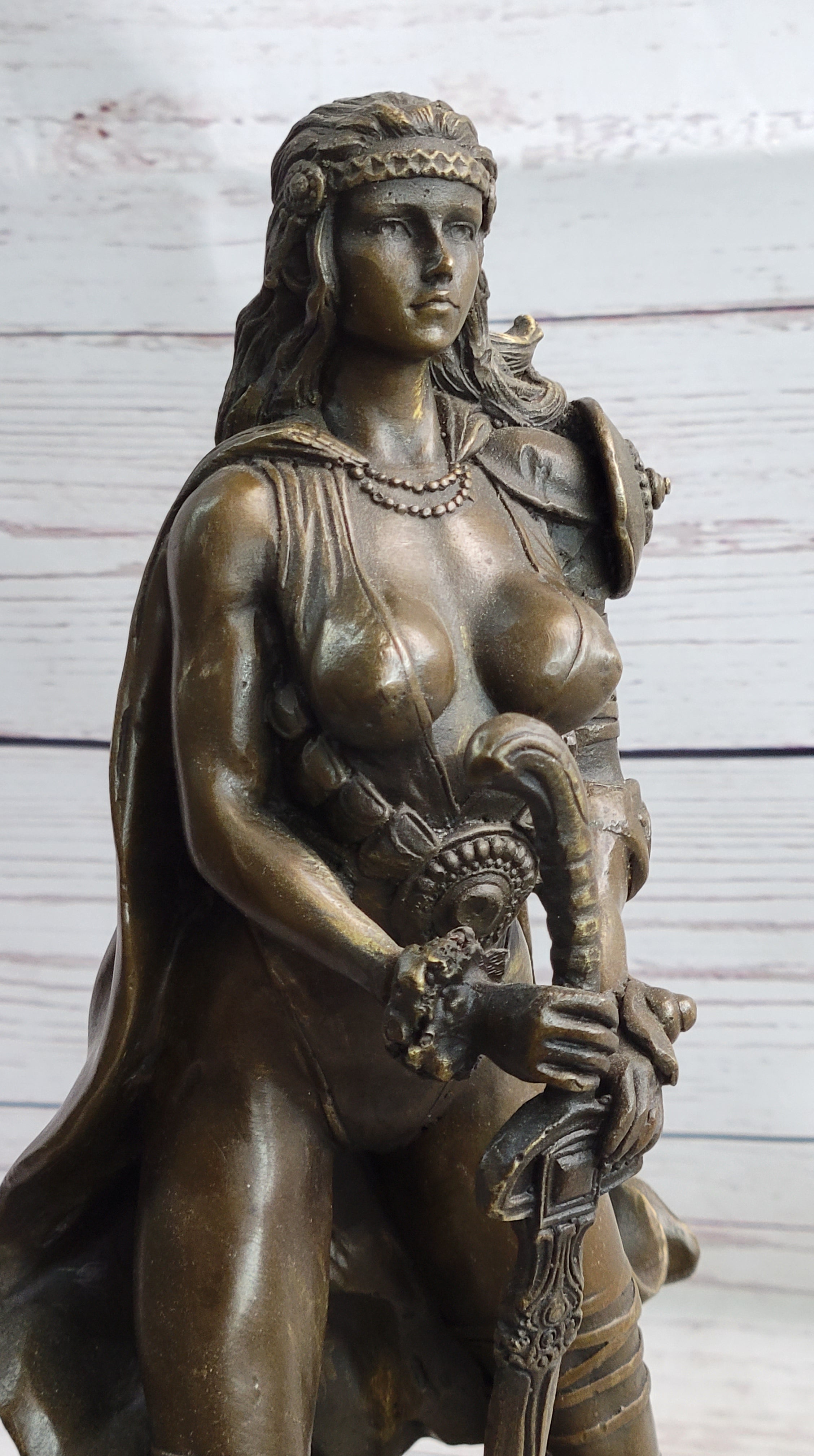 Fantasy Female Viking Amazon Warrior Princess Bronze by Kamiko