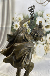 Flying Mercury Hermes w/ Caduceus Bronze Statue Sculpture Giambologna 20" x 11"