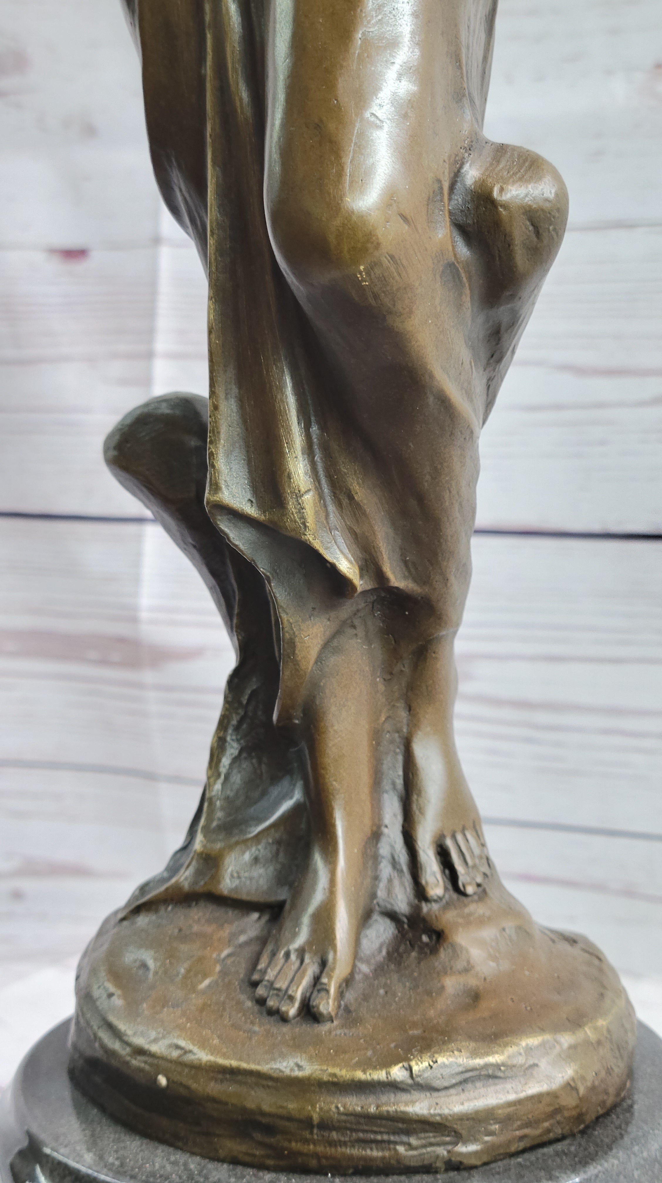 Jean Patoue Art Nouveau Female Personifying Spring Bronze Sculpture