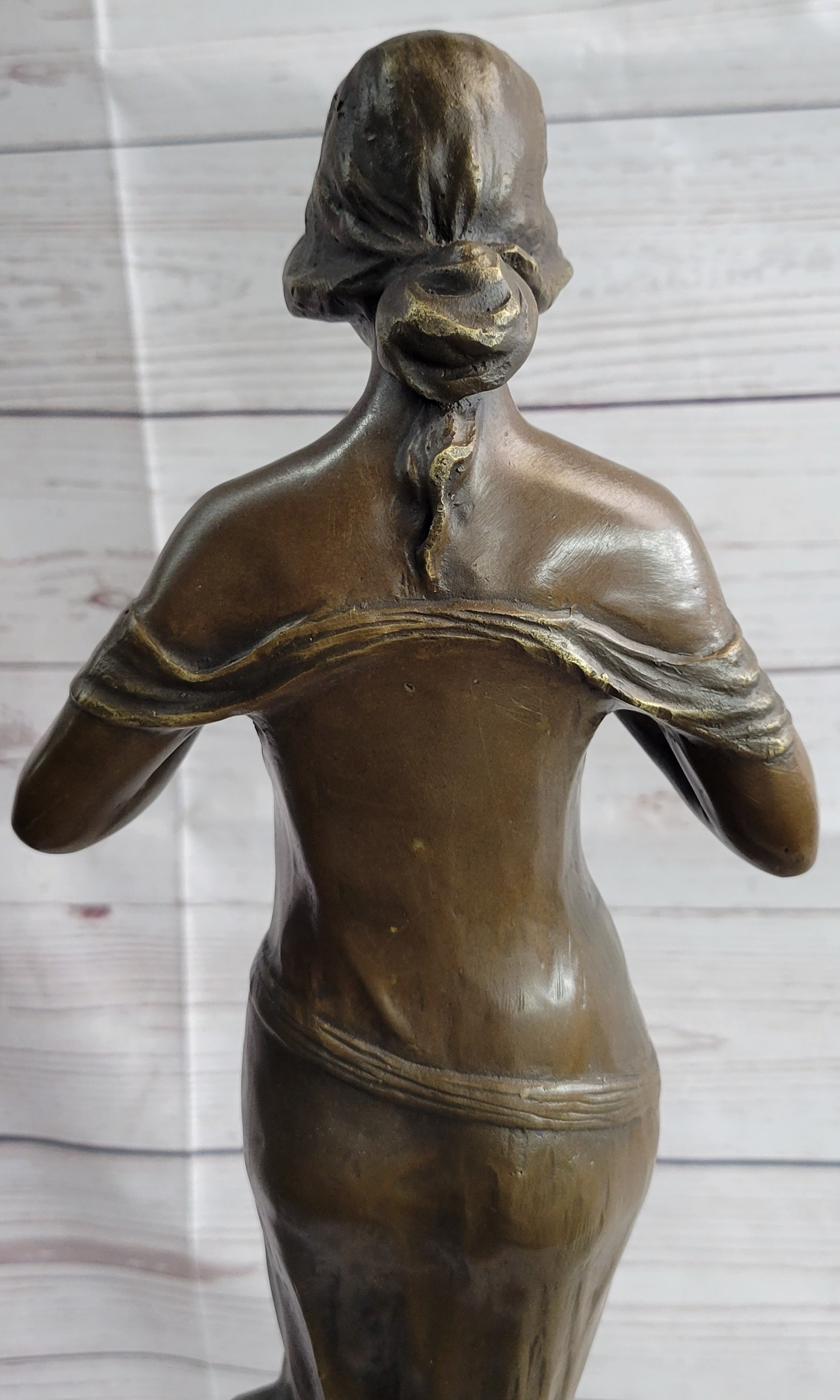 Jean Patoue Art Nouveau Female Personifying Spring Bronze Sculpture