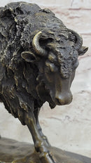 American Buffalo Bison Hot Cast Bronze after Antoine Barye