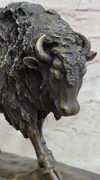 American Buffalo Bison Hot Cast Bronze after Antoine Barye