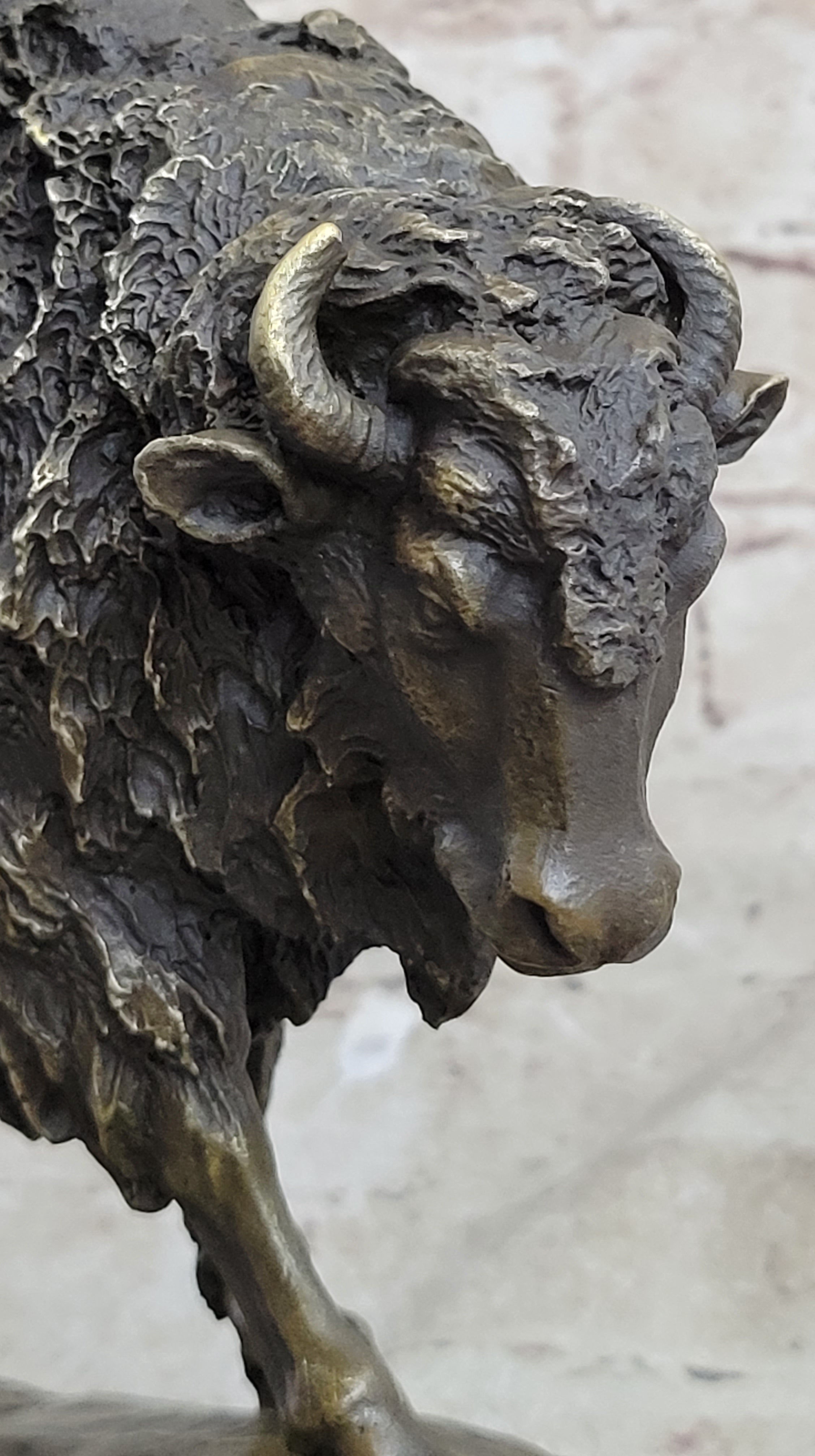 American Buffalo Bison Hot Cast Bronze after Antoine Barye