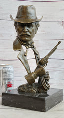 Wyatt Earp OK Corral Bronze Bust Sculpture Western Art