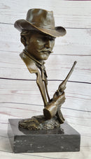 Wyatt Earp OK Corral Bronze Bust Sculpture Western Art