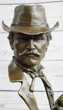 Wyatt Earp OK Corral Bronze Bust Sculpture Western Art