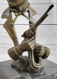 Wyatt Earp OK Corral Bronze Bust Sculpture Western Art