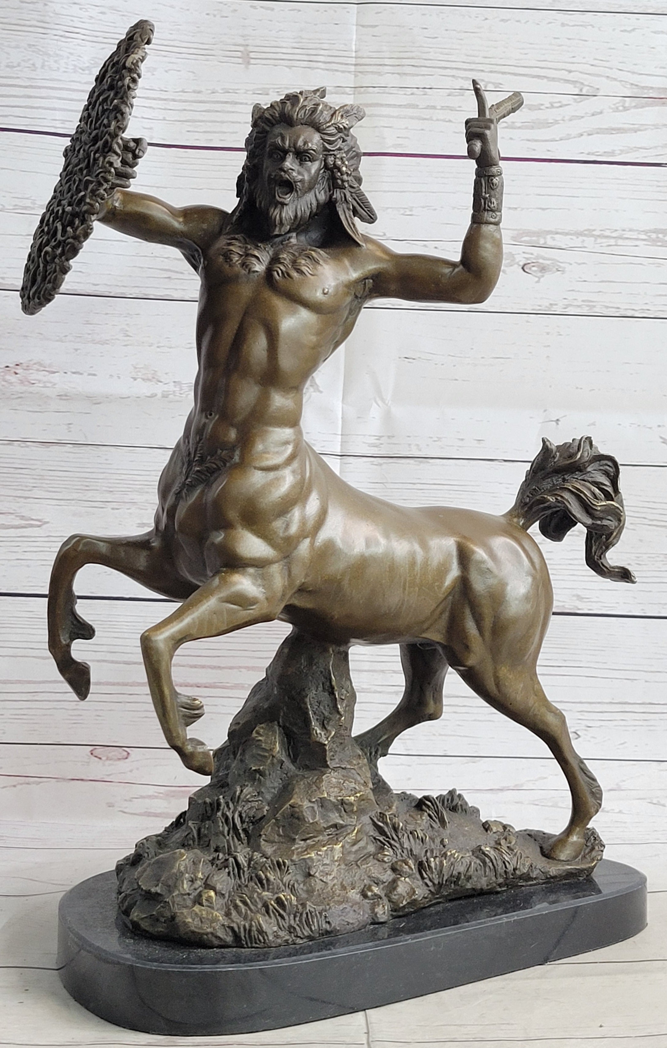 Bronze Centaur Sculpture by Giovanni Bologna Greek Mythology Nude