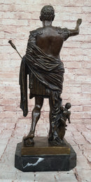 Augustus of Prima Porta Caesar Octavian Bronze Sculpture