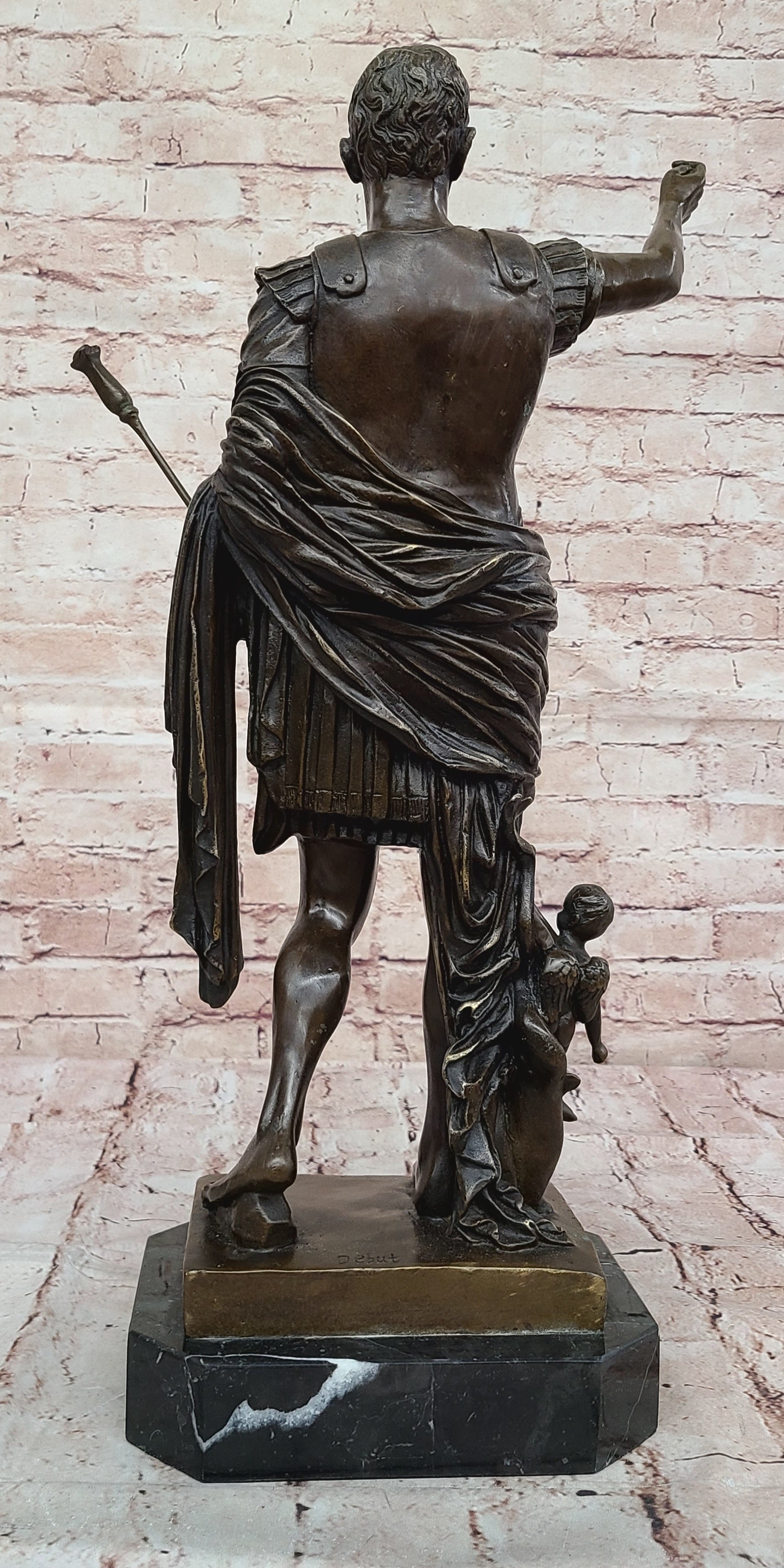 Augustus of Prima Porta Caesar Octavian Bronze Sculpture