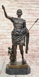Augustus of Prima Porta Caesar Octavian Bronze Sculpture
