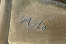 Extra Large American Eagle Scooping Fish Bronze by Milo