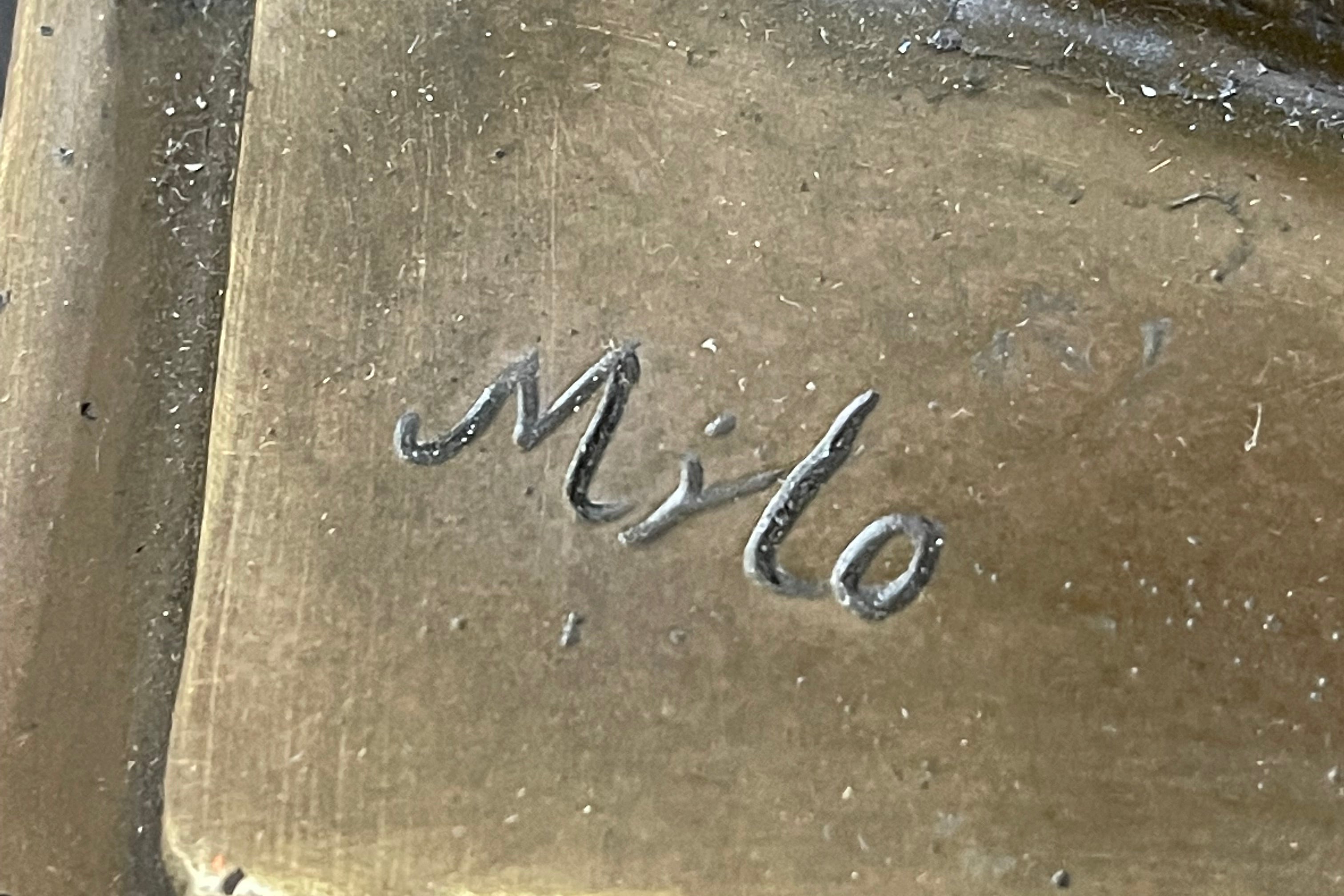 Extra Large American Eagle Scooping Fish Bronze by Milo