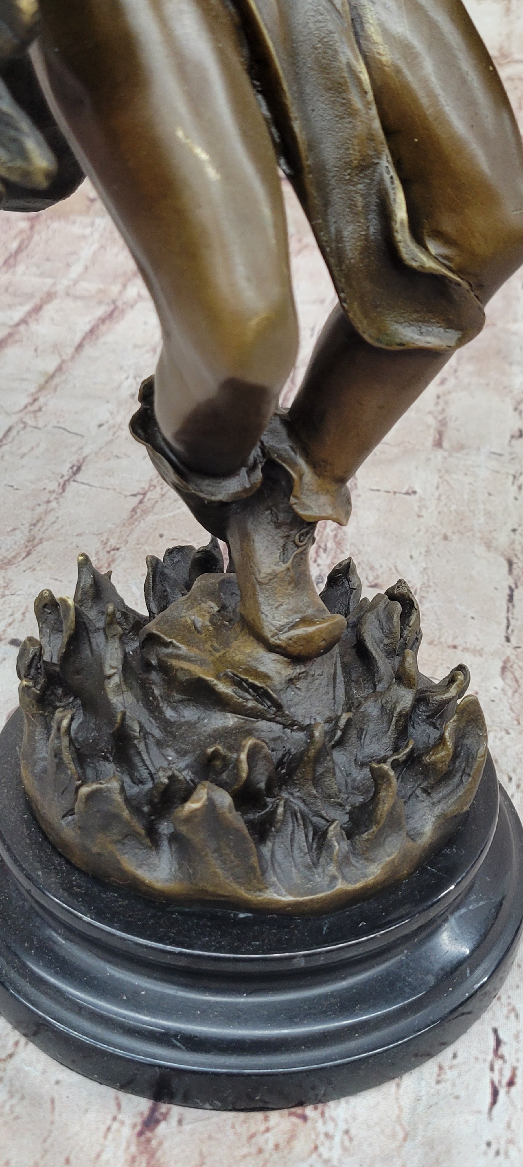 Native American Eagle Dancer Rain Dance Shaman Bronze 18" x 10"