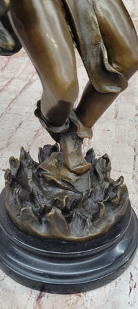 Native American Eagle Dancer Rain Dance Shaman Bronze 18" x 10"