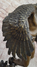 Native American Eagle Dancer Rain Dance Shaman Bronze 18" x 10"