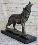 Wolf Direwolf Bronze Sculpture Antoine Barye 13.5" x 15"