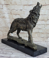 Wolf Direwolf Bronze Sculpture Antoine Barye 13.5" x 15"