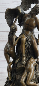 Prometheus Bound and the Oceanids Bronze Nude Statue Sculpture Greek Mythology
