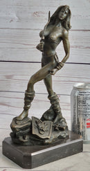 Xena Warrior Princess Bronze Sculpture Art