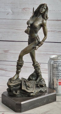 Xena Warrior Princess Bronze Sculpture Art