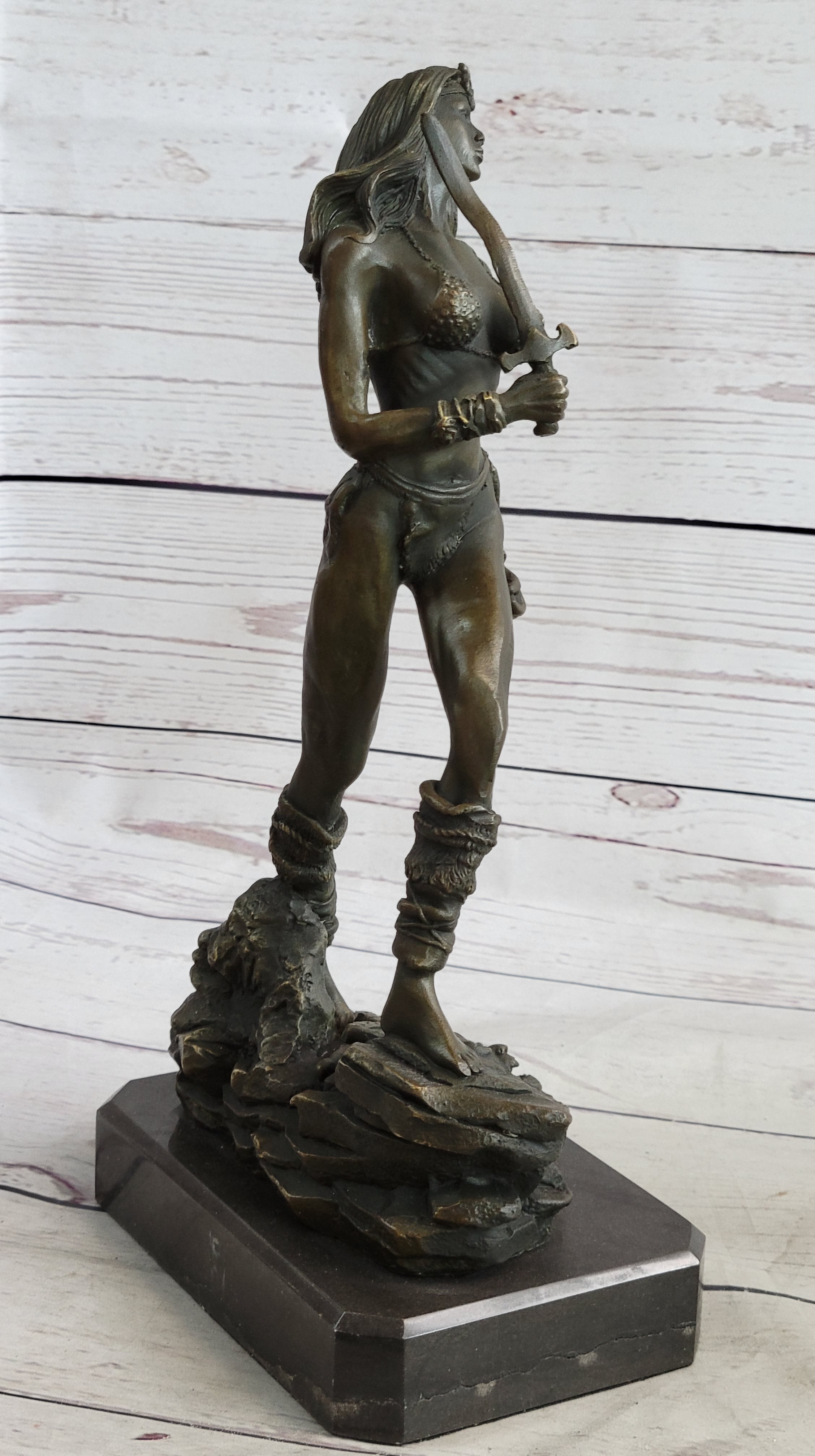 Xena Warrior Princess Bronze Sculpture Art