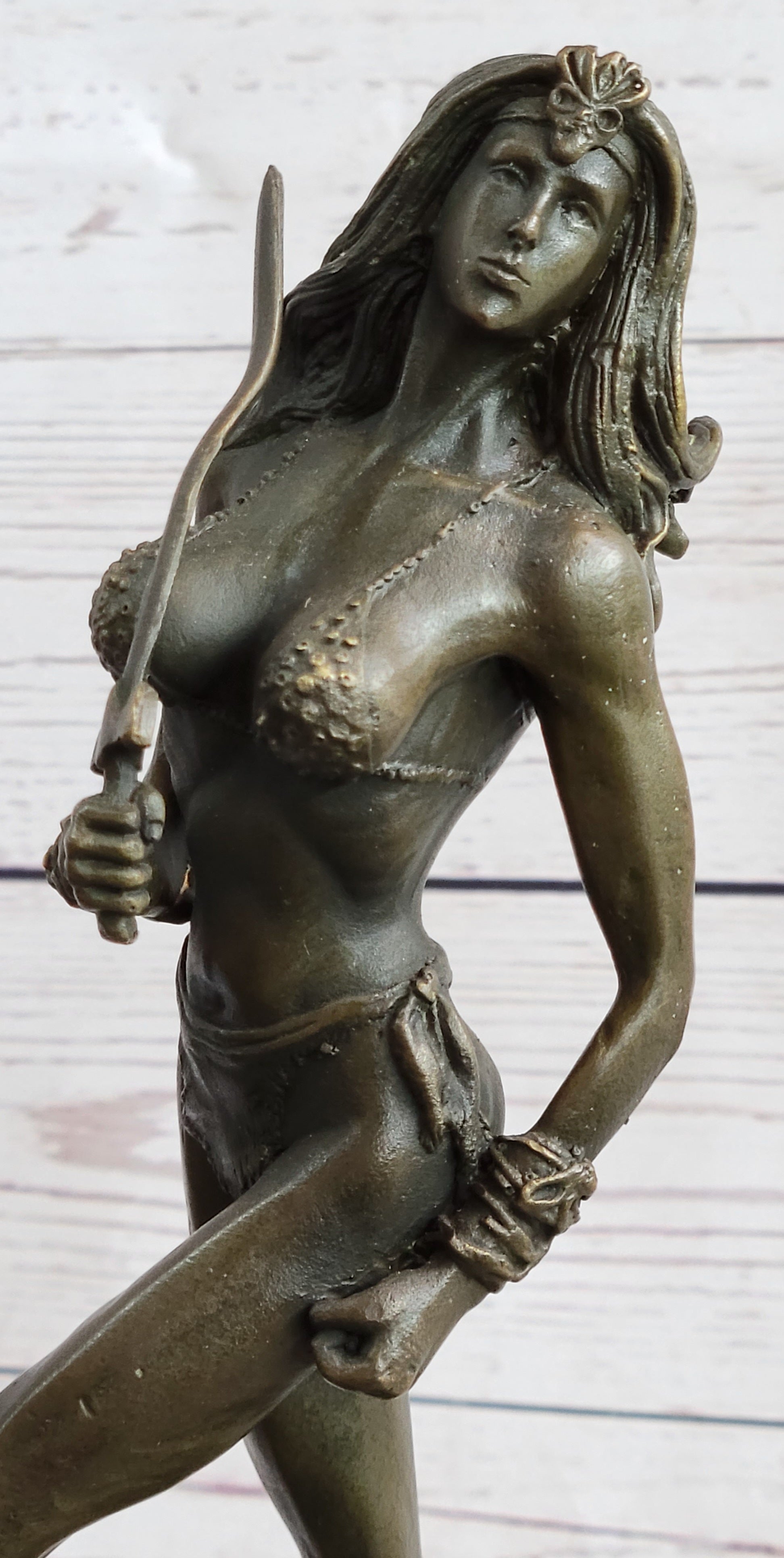 Xena Warrior Princess Bronze Sculpture Art