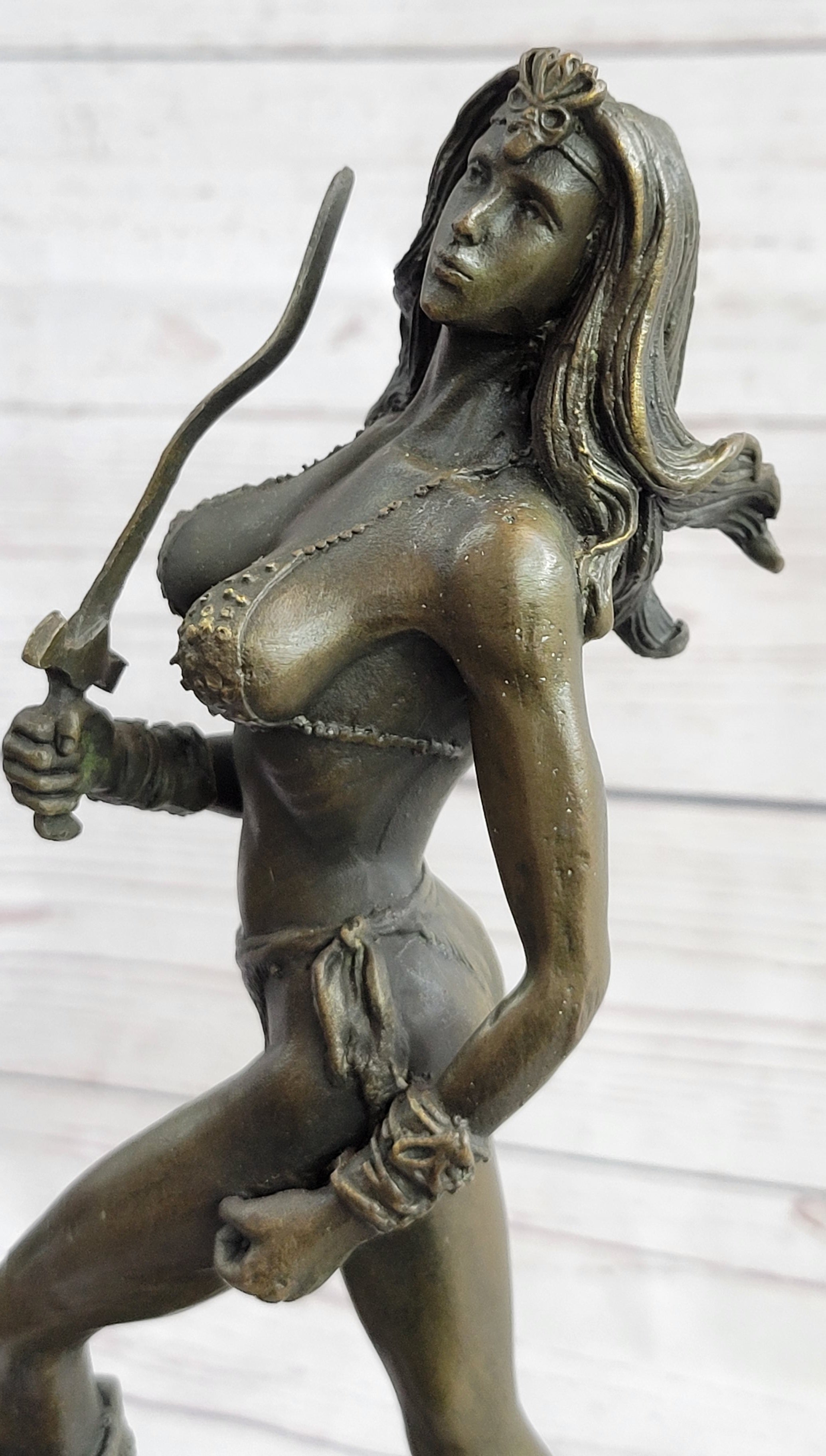 Xena Warrior Princess Bronze Sculpture Art