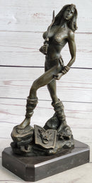 Xena Warrior Princess Bronze Sculpture Art