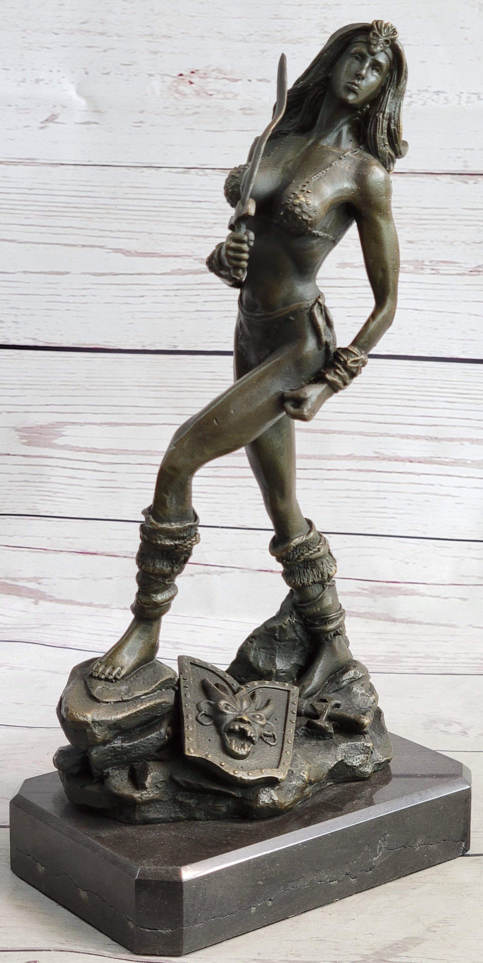 Xena Warrior Princess Bronze Sculpture Art