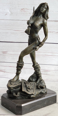 Xena Warrior Princess Bronze Sculpture Art