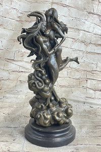 Female Satyr Demon Devil Nude Girl Erotic Bronze Sculpture Occult Art