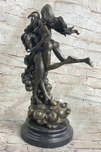 Female Satyr Demon Devil Nude Girl Erotic Bronze Sculpture Occult Art