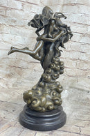 Female Satyr Demon Devil Nude Girl Erotic Bronze Sculpture Occult Art