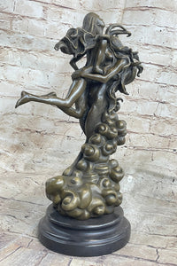 Female Satyr Demon Devil Nude Girl Erotic Bronze Sculpture Occult Art