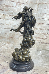 Female Satyr Demon Devil Nude Girl Erotic Bronze Sculpture Occult Art