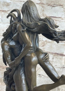 Female Satyr Demon Devil Nude Girl Erotic Bronze Sculpture Occult Art