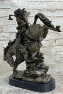 Milo Native American Warrior on Horse Bronze Sculpture