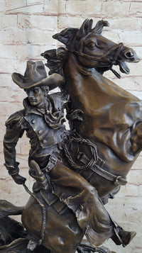 Massive Signed Real Rearing Arabian Horse Bronze Sculpture