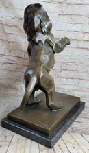 Abstract Guardian Lion Bronze Sculpture Cubism Henry Moore 17" x 12"