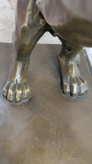 Abstract Guardian Lion Bronze Sculpture Cubism Henry Moore 17" x 12"