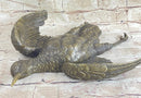 Vintage Cast Bronze Wall Hanging Eagle Sculpture